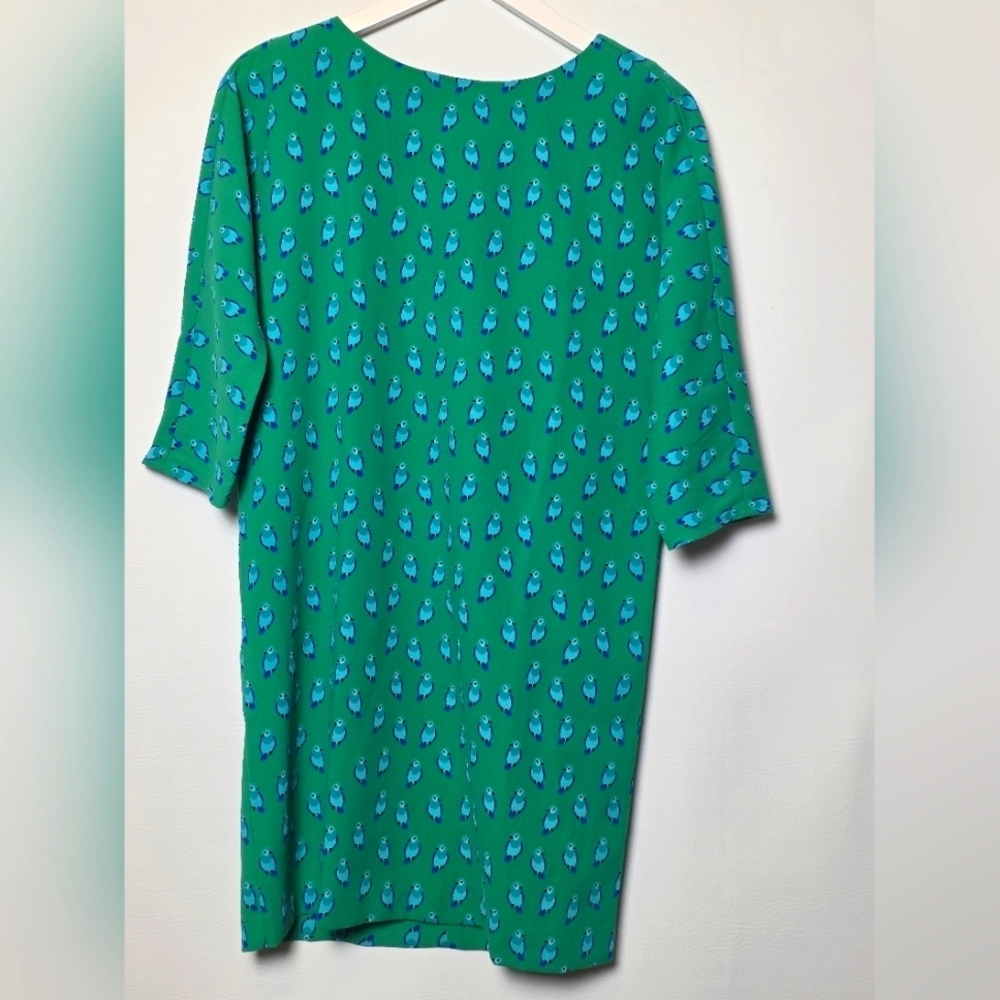 Green and Blue Patterned Dress